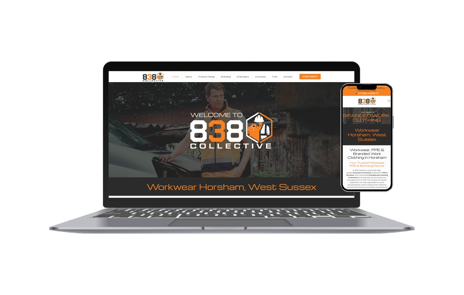 838 collective Website Design Belfast