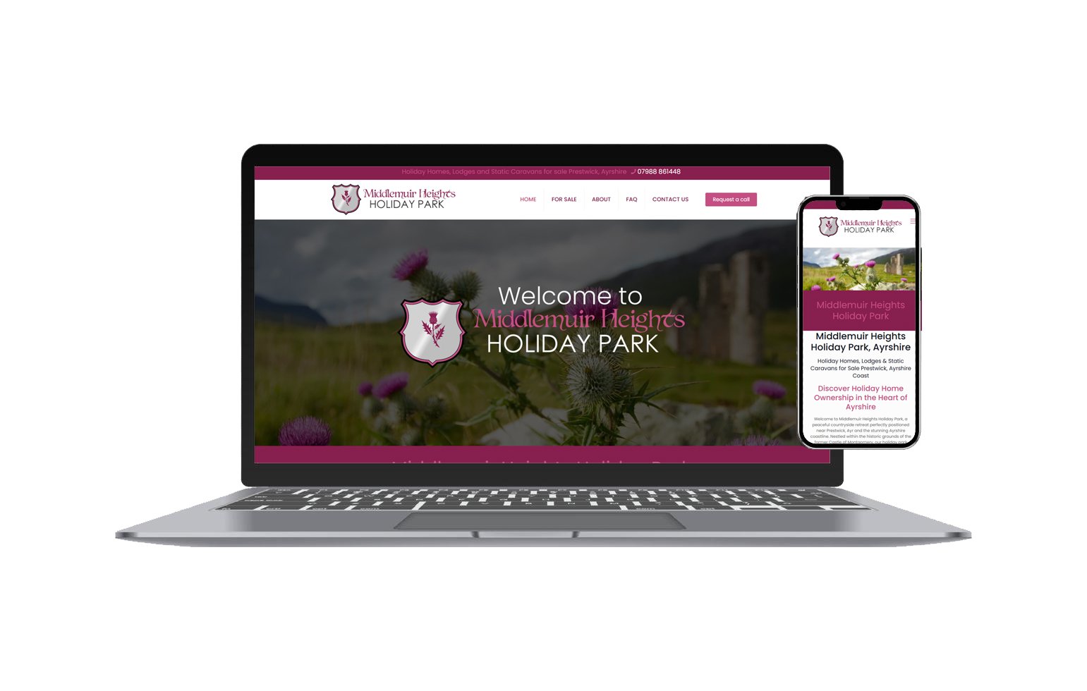 Ayrshire Holiday Park Website Design Belfast
