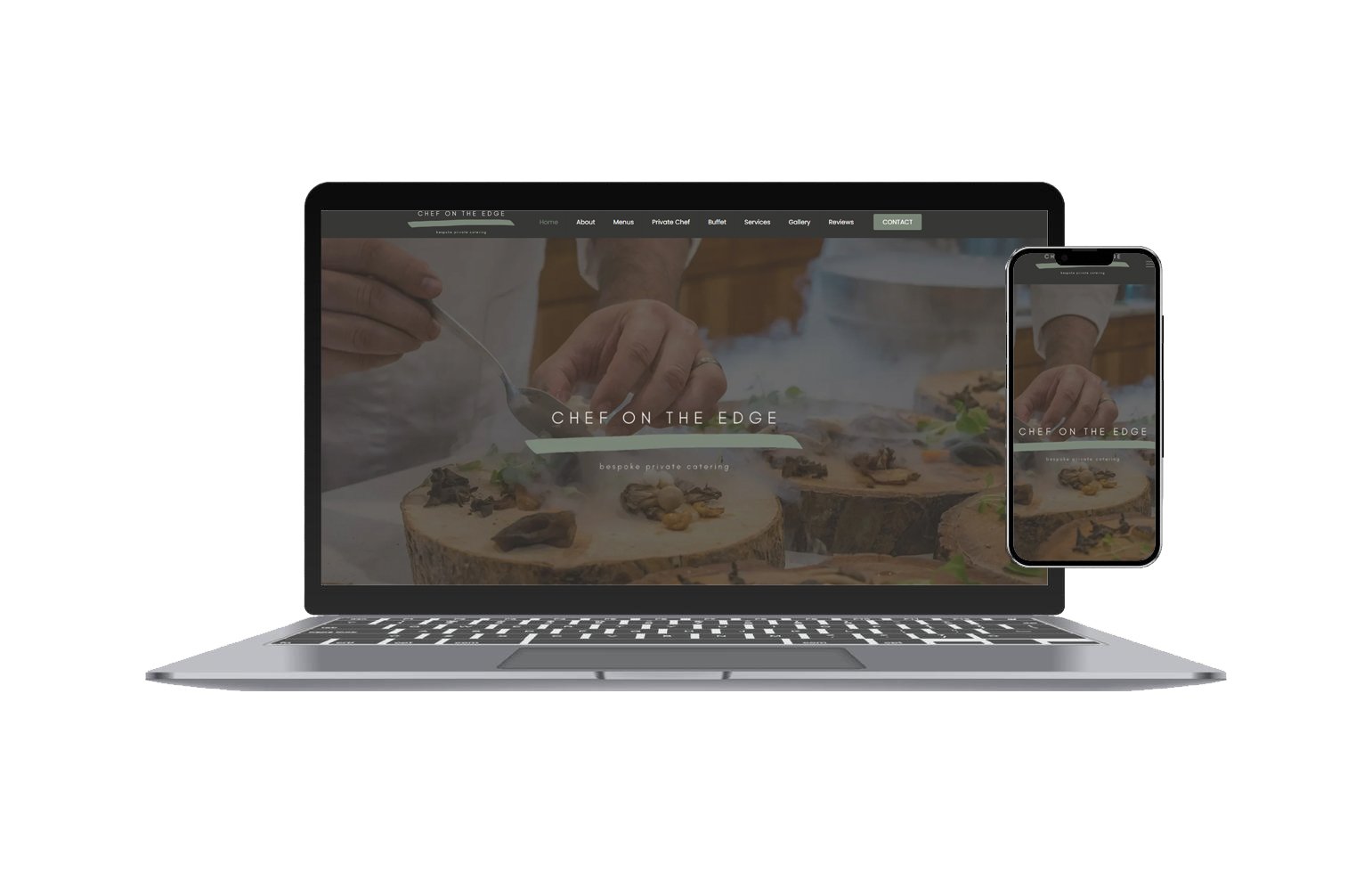 Chef on the edge Website Design Belfast